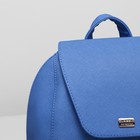 Рюкзак на клапане, 1 отдел на молнии, наружный карман, цвет светло-голубой - Фото 4