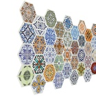 Стеновая панель ПВХ «Пэчворк», граненый шестигранник, 973×492 мм - Фото 3