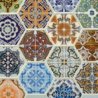 Стеновая панель ПВХ «Пэчворк», граненый шестигранник, 973×492 мм - Фото 4