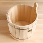 Запарник - ведро для бани и сауны, 15 л, липа, с крышкой, «Добропаровъ» - Фото 4