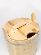 Запарник - ведро для бани и сауны, 15 л, липа, с крышкой, «Добропаровъ» - Фото 9