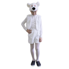 Карнавальный костюм «Белый медвежонок», шапочка, жилет, шорты, рост 122-128 см - фото 321256744