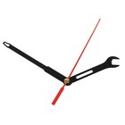 Комплект стрелок для часов, 3 шт, ключ и отвертка, 65/90, чёрные - Фото 1