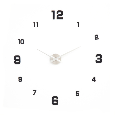 Часы настенные интерьерные «Эндерлин», 3D, наклейка, бесшумные, плавный ход, d=120 см