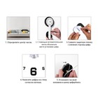 Часы настенные интерьерные «Эндерлин», 3D, наклейка, бесшумные, плавный ход, d=120 см - Фото 4