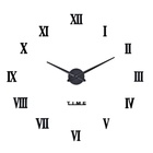 Часы настенные интерьерные большие, 3d «Лорье», плавный ход, наклейка, d=120 см, чёрные - Фото 1