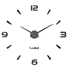 Часы настенные интерьерные большие, 3d «Кавалье», плавный ход, наклейка, d=120 см, чёрные - Фото 1