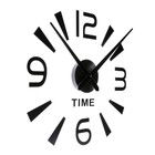 Часы-наклейка, серия: DIY, "Кавалье", плавный ход, d-120 см, 1 АА, черные - фото 8327994