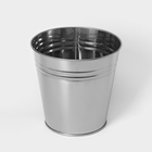 Вазон без ручек, 5 л, h=20.5 см, нержавеющая сталь, ГОСТ - Фото 1