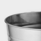 Вазон без ручек, 7 л, h=29 см, нержавеющая сталь, ГОСТ - Фото 3