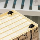 Контейнер для хранения с крышкой «Уличное кафе», 35 л, 50×31×28 см, на колёсиках, слоновая кость - Фото 7