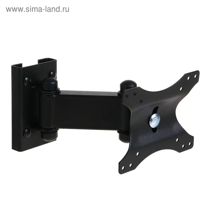 Кронштейн Trone ЖК 75, для ТВ, наклонно-поворотный, 15"-22", 107-210 мм от стены, черный - Фото 1