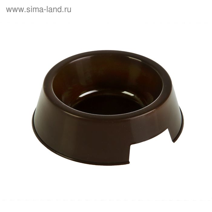 Миска "Для любимца", 0,4 л, коричневая - Фото 1