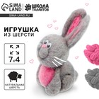 Валяние из шерсти. Игрушка «Зайчик», набор для творчества - Фото 1