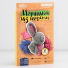 Валяние из шерсти. Игрушка «Зайчик», набор для творчества - Фото 2