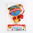 Набор фотобутафории на 1 Сентября «Первый раз в 1-ый класс», 8 предметов. - Фото 4