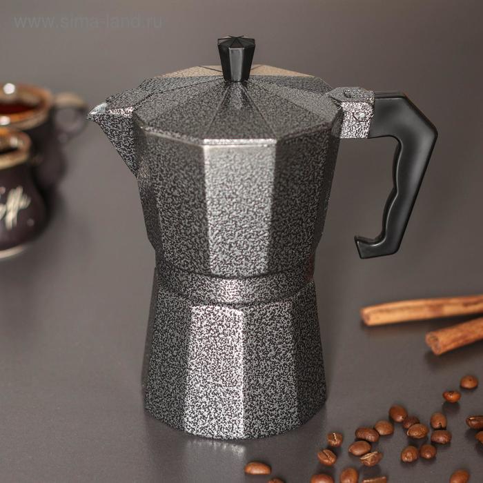Кофеварка гейзерная «Мрамор», на 6 чашек - Фото 1