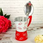 Кофеварка гейзерная "Сердца", на 6 чашек - Фото 2