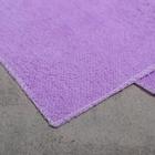 Насадка для плоской швабры с зажимом-бабочкой Доляна, 40×21 см, микрофибра, цвет сиреневый - Фото 3