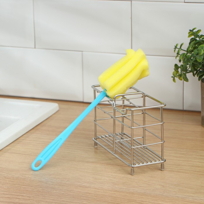 Ёршик для посуды Доляна «Тюльпан», 24×5 см, МИКС - Фото 1