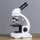 Микроскоп, кратность увеличения 450х, 200х, 80х, с подсветкой, белый - Фото 3