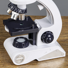 Микроскоп, кратность увеличения 450х, 200х, 80х, с подсветкой, белый - Фото 4