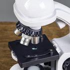 Микроскоп, кратность увеличения 450х, 200х, 80х, с подсветкой, белый - фото 8328139