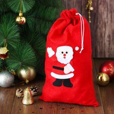 Мешок новогодний «Привет от Деда Мороза», МИКС