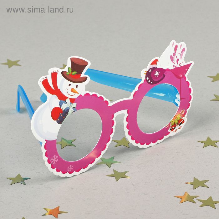 Карнавальные очки "Снеговик", с подарками - Фото 1