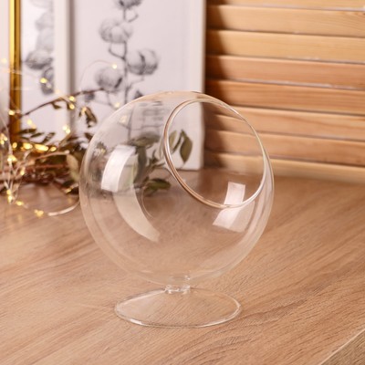 Флорариум «Натурель», сфера, d=8 см, 17×15 см, стекло, прозрачный