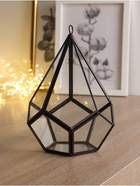 Флорариум «Угольник», каркас, 21×14 см, стекло, прозрачный, чёрный - Фото 2