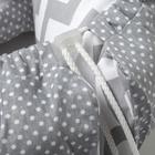 Гнездышко-кокон для малыша «Комфорт», размер 100х72 см, цвет серый/белый - Фото 6