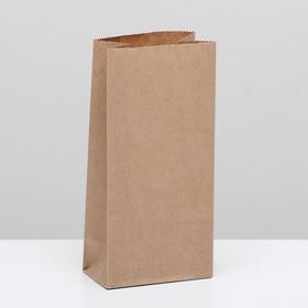 Пакет крафт бумажный фасовочный, прямоугольное дно 8 х 5 х 17 см