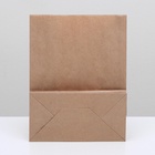 Пакет крафт бумажный фасовочный, прямоугольное дно 22×12×29 см - Фото 3
