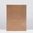 Пакет крафт бумажный фасовочный, прямоугольное дно 26×15×34 см - Фото 2