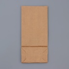 Пакет крафт бумажный фасовочный, двухслойный, с окном, прямоугольное дно 8(5) х 5 х 17 см - Фото 4