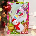 Новогодний набор косметики для девочек «Снеговик»: тени, помада, аппликатор - фото 8562336