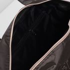 Сумка спортивная на молнии, наружный карман, цвет хаки/бежевый - Фото 5