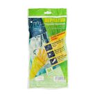 Перчатки резиновые с внутренним х/б напылением Komfi «Для деликатной уборки», размер M, 30 гр, цвет жёлтый - Фото 4