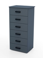 Комод напольный для хранения «Клик Мебель» №5, 600×450×1250 мм, цвет тёмно – серый - Фото 1