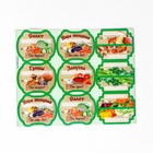 Набор цветных этикеток для домашних заготовок из овощей, грибов и зелени 6.4×5.2 см - фото 8328166
