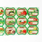 Набор цветных этикеток для домашних заготовок из овощей, грибов и зелени 6.4×5.2 см - фото 8328171
