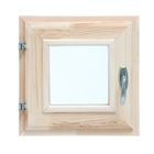 Окно в баню, деревянное, 30×30 см, хвоя, двойное стекло, «Добропаровъ» - Фото 5