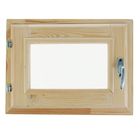 Окно в баню, деревянное, 40×30 см, хвоя, двойное стекло, «Добропаровъ» - Фото 3