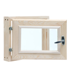 Окно в баню, деревянное, 40×30 см, хвоя, двойное стекло, «Добропаровъ» - Фото 8