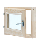 Окно в баню, деревянное, 40×30 см, хвоя, двойное стекло, «Добропаровъ» - Фото 7