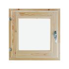 Деревянное окно для бани, 40×40 см, двойное стекло, «Добропаровъ» - Фото 2