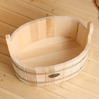 Шайка - таз для бани и сауны, 10 л, нержавеющий обруч, «Добропаровъ» - Фото 4