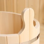 Шайка - таз для бани и сауны, 10 л, нержавеющий обруч, «Добропаровъ» - Фото 5