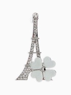 Брошь «Париж весной», цвет белый в серебре - Фото 1